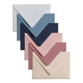 25 Premium Envelopes - Colored Envelopes with Pointed Euro Flap - Blank Envelopes for Wedding A2 or A7 Size - Customizable Color Invitation Envelopes for Wedding Invitations and Cards