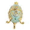Egg Trinket Box Enamelled Jewelry Box Zinc Alloy Exquisite Jewelry