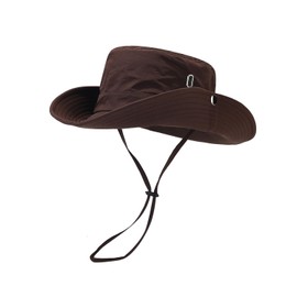 Xixiuly Wide Brim Boonie Hat, Bucket Hat for Men and Women Quick Dry Water-Resistant UPF 50+ Outdoor Fishing Hats Windproof Hiking Hat Cap Safari Sun Hats Coffee