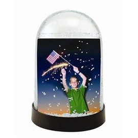 Neil Enterprises Inc. 2.5" x 3.5" Vertical Photo Snow Globes - Case of 24 - Holds 2 Photos
