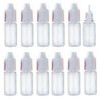 OHEETU 50 Pcs 10ml Clear Plastic Squeezable Dropper Bottles Empty