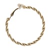 Clip On Earrings - Gold Plated Hoop In A Twisted
