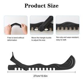Noewmu Skate Guards Hockey, Ice Skate Blade Covers Skate Blade Protector, 1 Pair of Adjustable Skate Guards for Hockey or Figure Skating