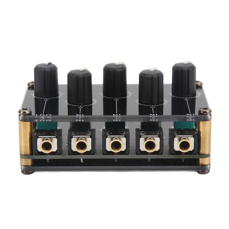 Mini Portable Passive Stereo Audio Mixer 4 Channel Sound Board