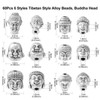 Ornazy 60 pcs 6 Styles Tibetan Buddha Head Spacer Beads