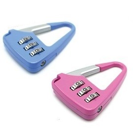 Kotek Small Student Combination Lock 6805 - Padlock for Storage, Restrooms Pink 4ea