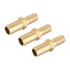 sourcing map Straight Brass Barb Fitting Reducer, Fit Hose ID