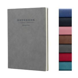 360 Pages A4 Journaling Notebooks, 100 Gsm Paper Thick Lined Journal Notebook for Women Men, Journals for Writing Soft Cover College Supplies for for Work Note Taking, Perfect for Office School, Grey