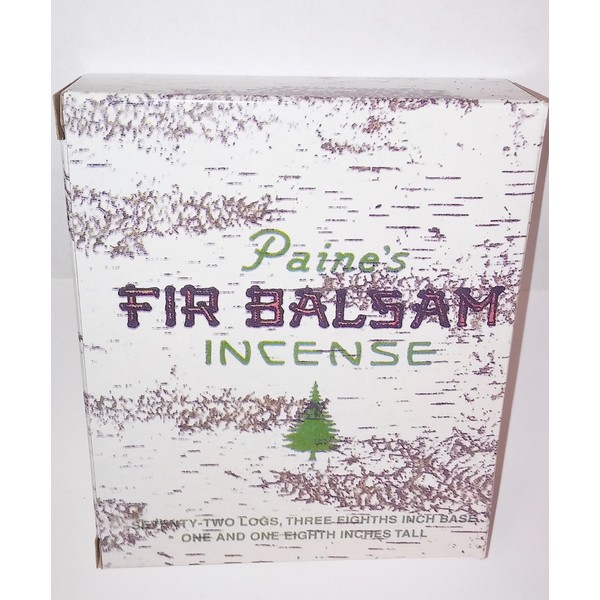 1 X 72 Balsam Logs - Paine's Fir Balsam Incense