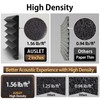 AUSLET 48 Pack Self-Adhesive Wedge Acoustic Foam Panels, 12" x