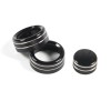 CSKT2022 3 x Black Alloy Console A/C Panel volume knob