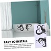 TOVINANNA 4sheets Octopus Wall Stickers Funny Toilet Decor for Bathroom