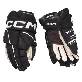 CCM Tacks XF80 Junior Ice Hockey Gloves (Black/White, 10 Inches)