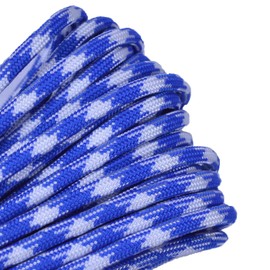 10', 25', 50', 100, 250', 1000' Hanks of Parachute 550 Cord Type III 7 Strand Paracord - Royal Mountain - 25 Feet