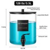 Glass Laundry Detergent Dispenser, 128 oz / 3.5L Fabric Softener