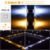 VOLISUN Solar Driveway Lights Dock Deck Lights 4-Pack,2 Colors in
