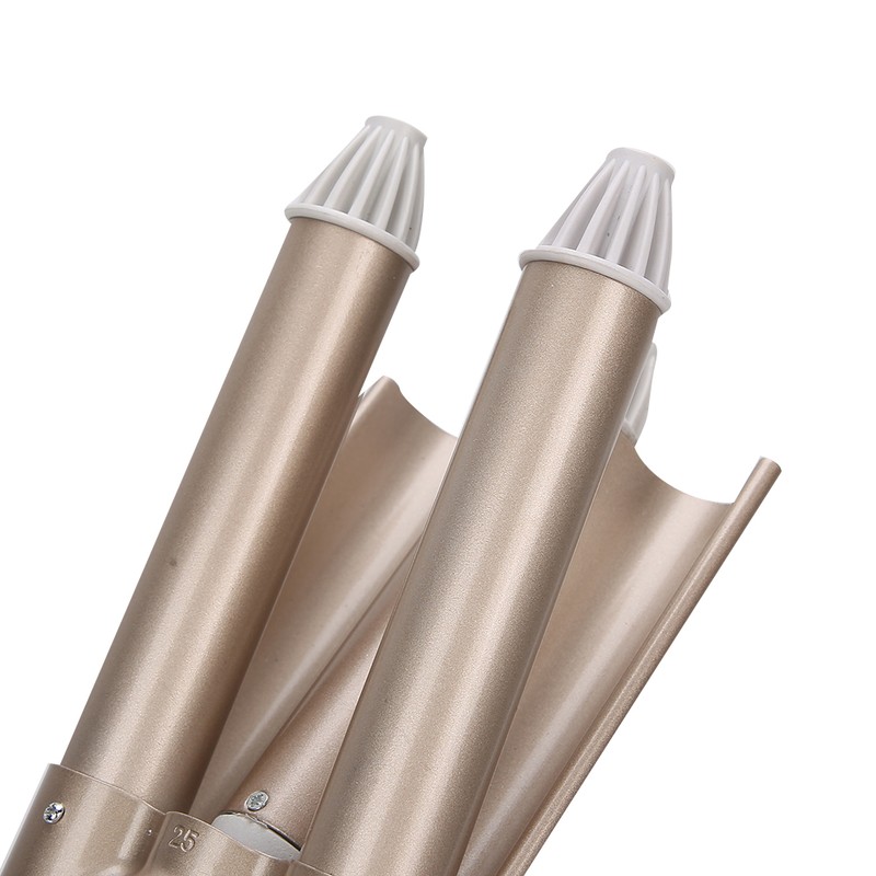 Three Barrel Curling Iron Salon Hairstyling Waver Hair Crimper Hairdressing