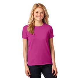 Gildan Women's Heavy Cotton Adult T-Shirt, 2-Pack, Heliconia, Medium