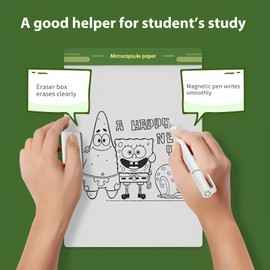 Magnetic Whiteboard 8.5 Inches, Dry Erase Board, Small White Board, Portable Blank Mini Whiteboard Writing Board & Reusable Includes Pen and Eraser for Office, School, Home