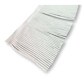 Leather Fringe: Sold by The Foot (1 FT, White)