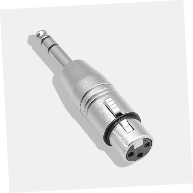 KONTONTY 4pcs Metal Headphones Adapter Silver Male to Female Headphone