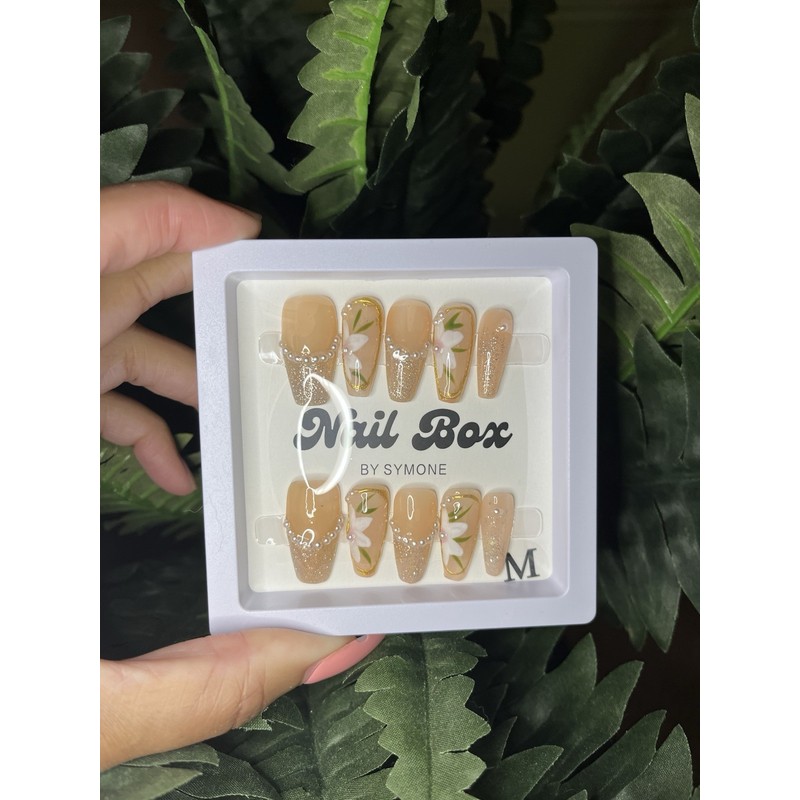 Homemade "Elegance" Press On Nails Handmade