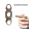 CAM2 Silver Grain Damascus Steel fits most cigars, cigar cutters,