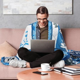 NiCola Dad Birthday Gifts, Gift for Dad from Daughter & Son, Father Gifts Blanket for Dad's Special Day, Daddy Birthday Presents, Papa/Thanksgiving, Cozy Blanket 150x130CM