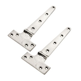 2Pack Heavy Duty Marine 316 Stainless Steel Tee Hinges,4/6/8inch Boat Caravan Cabinet Shed Garden Wooden Door & Gate T Hinge Hardware (8inch)