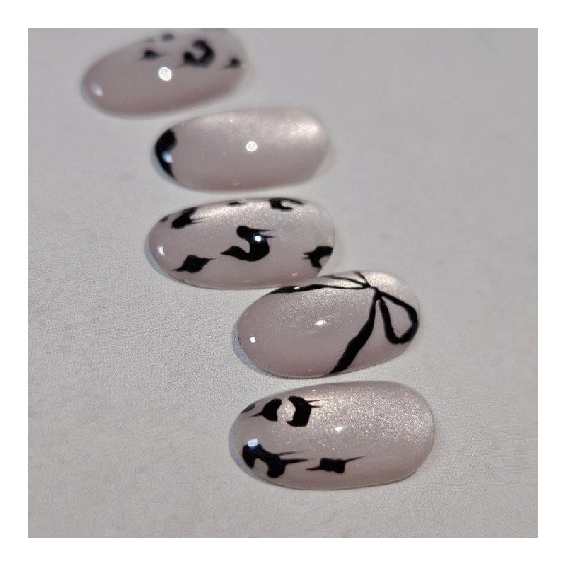 Mobre Leopard Handmade Nail Tip Silky Magnetic Gel Hope Nail