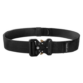 REXTECH OmniLock Tactical Belt, Work Belts for Men, Adjustable Nylon Belt for Military Hiking with Quick Release Buckle