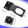 PERFETSELL 2 Pack 2.5 Inch Lock Hasp Metal Door Bolt