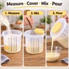 2.5L Measuring Mixing Bowl with Lid for Baking – Transparent