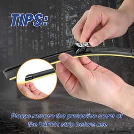 ICEXSNOW 26"+20" Water Repellet Windshield Wiper Blades Replacement for VOLVO XC60 2017-2010 XC70 2016-2008 S40/S60/S80 2018-2011 C30/C70 2013-2007 Silicone Automotive Windshield Wiper Blades