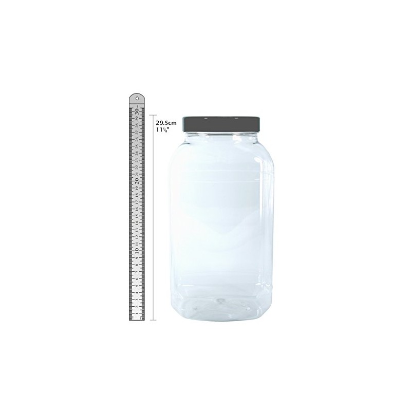 Britten & James Large Empty Plastic Jars 4500ml with lids