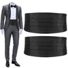 HaiFafafaing 2 Pcs Men's Cumberbund, Adjustable Cummerbund for Men, Tuxedo
