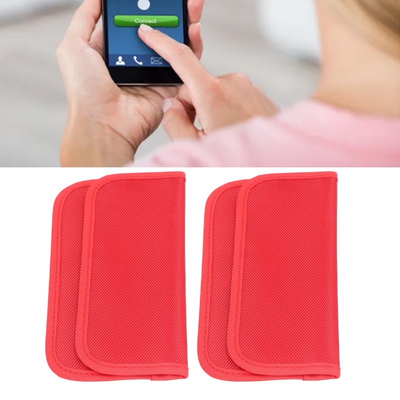 2pcs Signal Blocking Pouch Anti Theft Tracking Reduce Radiation Privacy