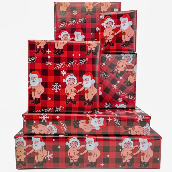 Vnaaem Funny Christmas Wrapping Paper for Women Girls Boys Men