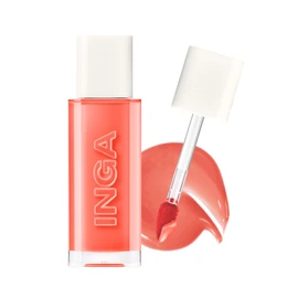 INGA Water Glow Lip Tint – [FLOW] | Hydrating, Glossy Korean Lip Tint with Sheer Color & Glass-Like Shine | Long-Lasting, Non-Sticky Korean Lip Stain