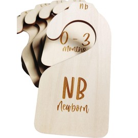 Baby Closet Size Dividers Baby Closet Organizer, Nursery Closet Dividers for Baby Clothes | Baby Shower Closet Gift | Set of 7 Durable Double-Sided Size for Newborn to 24 Months