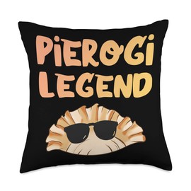 Pierogi Legend Cool Poland Polish Pierogi Food Dumplings Throw Pillow