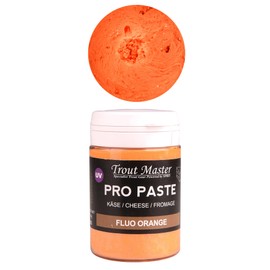 Trout Master Trout Paste for Trout Fishing, 60 g Per Paste Dough, Colour/Aroma: Fluoro Orange/Cheese