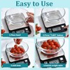 Digital Food Scale 11lb/5kg, Waterproof Kitchen Scale, Tare Function and