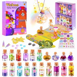 Vicloon Magic Potions Set for Kids, DIY Creative Gift, Magic Potion Kits Craft Toy Gifts for Girls, Magic Potions Craft Set, Unique Fairy Crafts for 6-10 Years Children