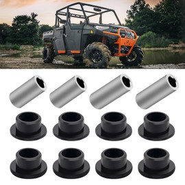 JERBOR 8PCS Shock Absorber Bushings Sleeve Kit for Polaris Ranger XP 500 570 700 800 900 1000, Rear Shock Absorber Bushings Sleeve Kit for Polaris Automobile Replacement Repair Parts