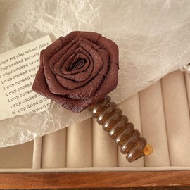 EZ PEACH Women's Hair Accessories, Popular, Wire Pony; Hair Wire, Arrangement Wire, Hairband, Mature Style, Simple, Stylish, Thin, Hair Elastic Arrangement, Freely Arranged, Stylish (Flower Hair/Rose)