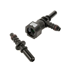 LST Set of 2 T-piece fuel line quick coupling counterpart 7.89-8 mm