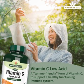 Natures Aid | Vitamin C - 1000Mg Low Acid 180 Tablets | 1 X 180 Tablet
