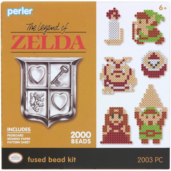 Perler Beads Link Legend of Zelda Fused Bead Kit, 2002pc.,