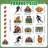Fullhawl 12 Pack Football Garland Banner Football Party Hanging Decorations